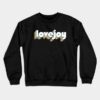 Lovejoy Retro Rainbow Typography Faded Style Crewneck Sweatshirt Official Cow Anime Merch