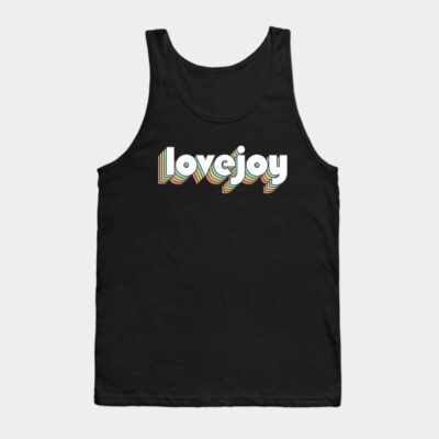 Lovejoy Retro Rainbow Typography Faded Style Tank Top Official Cow Anime Merch