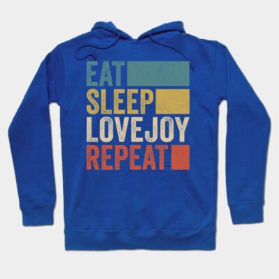 Funny Eat Sleep Lovejoy Repeat Retro Vintage Hoodie Official Cow Anime Merch