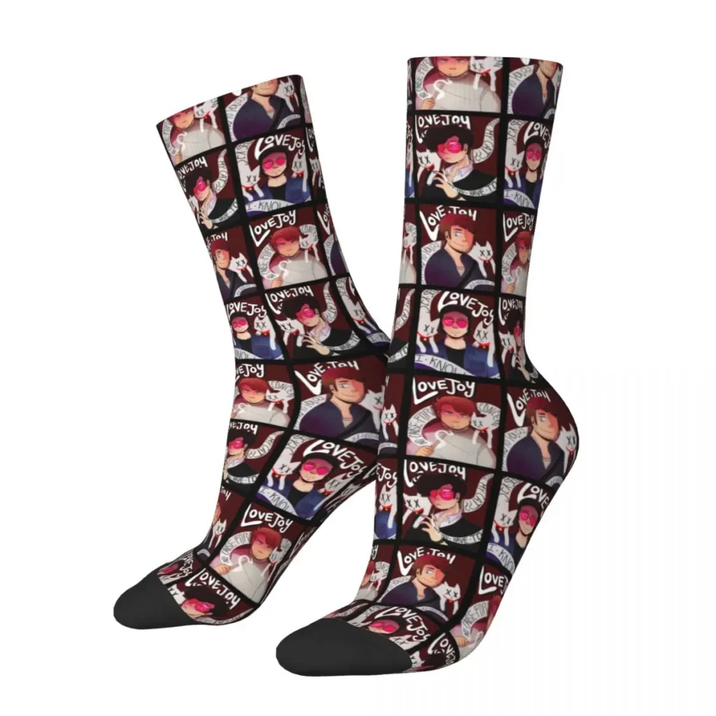 Autumn Winter Colorful Men s Women s Lovejoy Band Are You Alright Socks Sweat Absorbing Soccer - Lovejoy Store