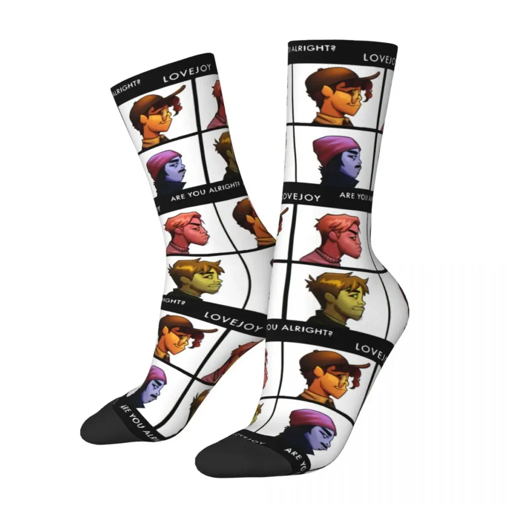 Happy Funny Male Men Socks Harajuku Lovejoy Band Are You Alright 2 Sock Skateboard Women s - Lovejoy Store