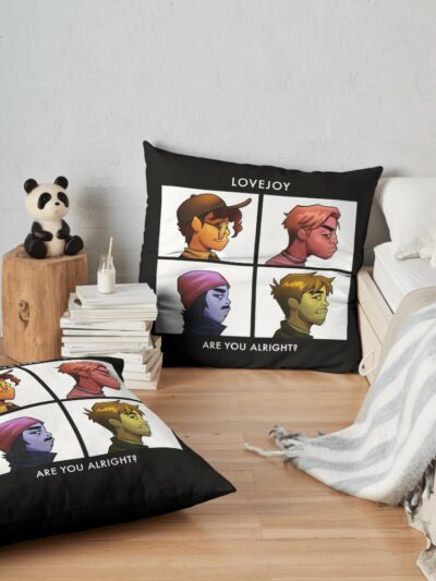 Lovejoy Band Tshirt - Lovejoy Band Hoodies - Lovejoy Band Sticker Throw Pillow Official Lovejoy Merch