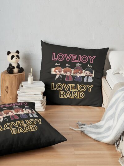 Lovejoy Band  (3) Throw Pillow Official Lovejoy Merch