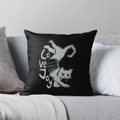 Lovejoy Cat Throw Pillow Official Lovejoy Merch