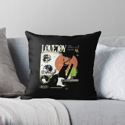 Vintage Lovejoy Tour Throw Pillow Official Lovejoy Merch