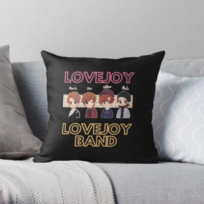 Lovejoy Band  (3) Throw Pillow Official Lovejoy Merch