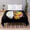 Funny Life Lovejoy Pebble Brain Flowers Thinking Throw Blanket Official Lovejoy Merch