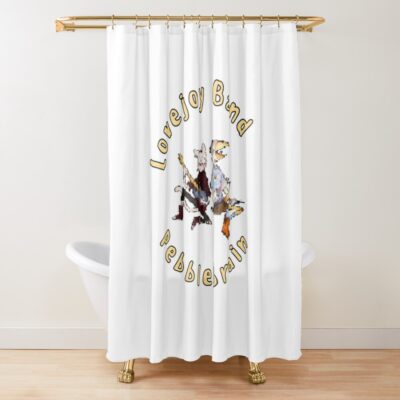 Lovejoy Band Pixel Tshirt Shower Curtain Official Lovejoy Merch