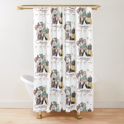 Lovejoy Are You Alright Shower Curtain Official Lovejoy Merch