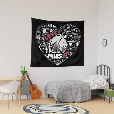 Love Joy Band Doodle Tapestry Official Lovejoy Merch