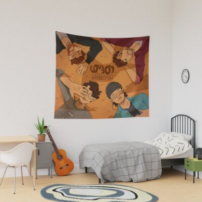 Lovejoy - Pebble Brain Four Teenagers Tapestry Official Lovejoy Merch